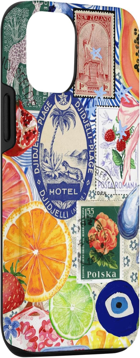 iPhone 12/12 Pro Fruity European Summer Collage Scrapbook Moodboard Coquette Case...