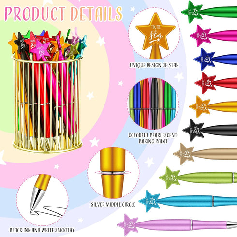 Star Pens Bulk You're a Star Ballpoint Pen Student Back to School Gifts from Teachers Employee Appreciation Gift for Birthday Party School Coworke...