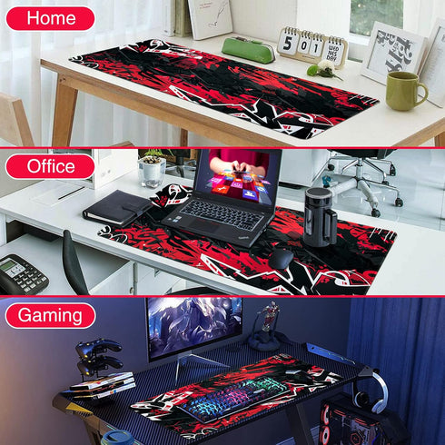 Gaming Mouse Pad, Canjoy Extended Mouse Pad 31.5x15.7inch XXL Large Big Computer Keyboard Mouse Mat Desk Pad with Non-Slip Base and Stitched Edge ...