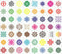56 Pieces (3.6x3.6 inches) Painting Supplies Mandala Stencil Mandala Template Rangoli Stencils Mandala Stippling Tool Set, Suitable for Art Projec...