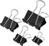 Mr. Pen- Binder Clips, 100 pc, Assorted Sizes, Black, Paper Binder Clips, Paper Clamps Assorted Sizes, Black Clips for Paper, Black Binder Clips, ...