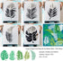 5 Pieces 12 x 16 Inch Large Leaf Stencils for Painting on Walls, Reusable Palm Leaf Stencils, Tropical Jungle Leaf Stencils Fern Leaf Stencils for...