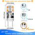 Dimmable G8 LED Light Bulbs 3W Equivalent 20W 25W Halogen 2700K Warm White 300lm AC120V T4 JCD Type Bi-Pin G8 Base for Under Cabinet Counter Puck ...
