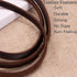 HiCaptain Thin Leather Dog Leash for Small Dogs Up to 15 lb (1/3 inch Wide, 6 Ft)...