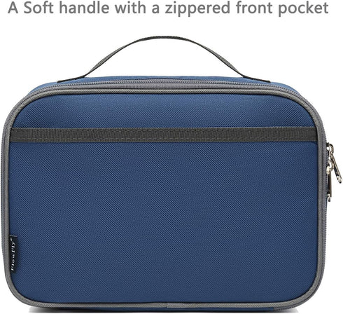 FlowFly Kids Lunch box Insulated Soft Bag Mini Cooler Back to School Thermal Meal Tote Kit for Girls, Boys,Cyan...