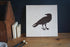 Stencil1 Raven Stencil 8.5 x 11 - Durable Quality Reusable Stencils for Drawing Painting - Bird Stencil Animal Nature Halloween Decorating Items a...
