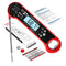 Instant Read Meat Thermometer with LCD Backlight, Waterproof Candy Thermometer and Food Thermometer for Cooking, Foldable Probe Meat Thermometer D...