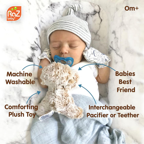 RaZbaby RaZbuddy RaZberry Teether/Pacifier Holder w/Removable Baby Teether Toy - 0M+ - Bpa Free (Dragon)...