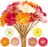WILLBOND 18 Pieces Artificial Gerbera Daisies Flowers Fake Daisy Faux Boho Daisy Flowers Bouquet 15 in for Boho Birthday Decorations Wedding Home ...