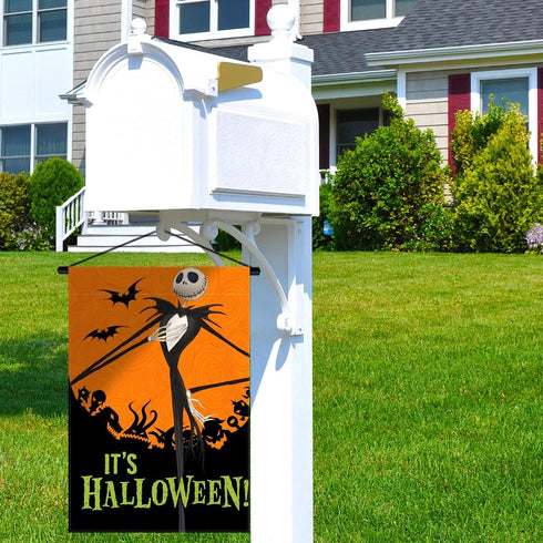 Sunwer It's Halloween Garden Flag The Nightmare Before Christmas Jack Skellington Party Decoration Outdoor Front Lawn Yard Patio Decor Supply- 12....