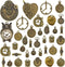 JIALEEY Antiqued Bronze Clock Face Charm Pendant, Wholesale Bulk Lots Mixed Gears Steampunk Charms Pendants DIY for Necklace Bracelet Jewelry Maki...