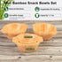 Snack Bowls Set, Small Bamboo Sauce Dish Dipping Bowls with Small Handle for Appetizers, Dips, Sauce, Nuts, Candy, Olives, Seeds, Desserts and Mor...