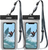 IPX8 Waterproof Phone Pouch/Case, 2 Pack Universal TPU Cell Phone Dry Bag Underwater Protector with Detachable Lanyard for iPhone 14 13 12 Pro Max...