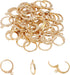 UNICRAFTALE 50pcs Lever Back Earrings Stainless Steel Leverback Earring Hoop Earring with Loop Golden Leverback Earwire Findings for DIY Jewelry M...