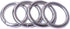 8pcs Silver Spring O Rings,Round Carabiner Snap Clip Trigger Spring Keyring Buckle,O Ring for Bags,Purses BBC3 (1 1/4''(3.2cm), Silver)…...