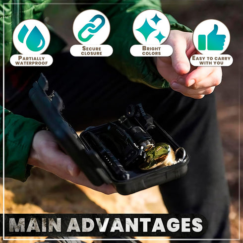 The Little Green Change 2Pcs Waterproof Storage Case with Foam - Plastic Waterproof Box for Camera Foam Box Waterproof Storage Containers Camera C...