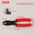 Strain Relief Crimper, Strain Relief Bushing Pliers Anti-Rust Low Carbon Steel Electrical Pliers Power Cable Fasten Wire Cable Tool for Assembly E...
