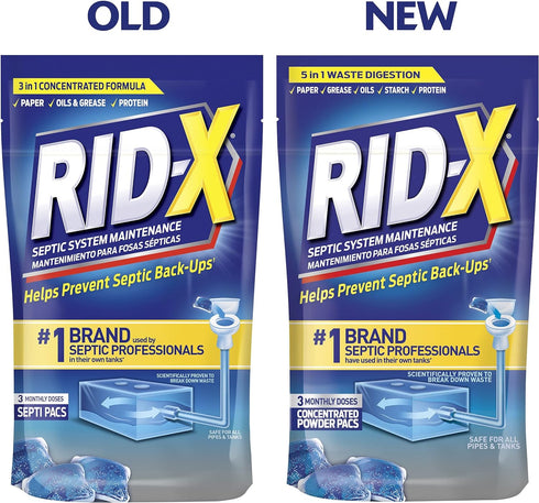 Rid-X Septic Tank System Treatment, Septic Tank Treatment, 3.2 Ounce...