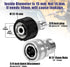 Tool Daily Pressure Washer Adapter Set, Quick Connect Kit, Metric M22 15mm to M22 Metric Fitting, Stainless Steel, 5000 PSI...