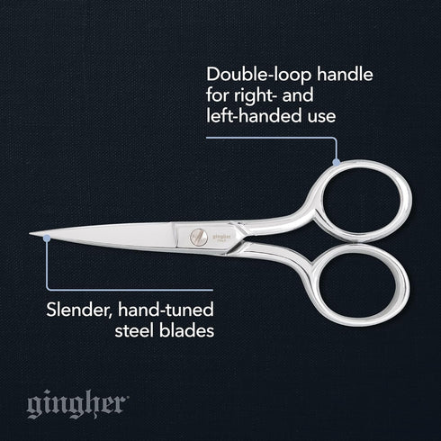 Gingher Embroidery Scissors 4"...