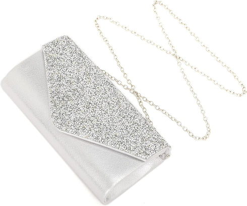 Clutch Purses for Women Fancy Handbags for Evening Bag Shiny Rhinestone Studded Prom Party Bridal Clutches...