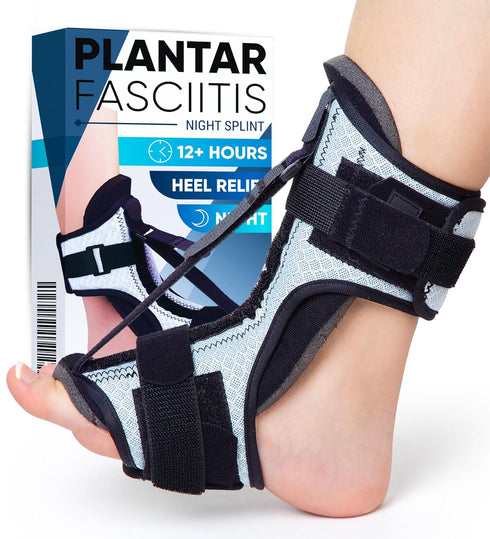 H. Original Plantar Fasciitis Night Splint: Plantar Fasciitis Brace for Morning Heel Pain Relief from Planter Facetious, Achilles Tendonitis, Foot...
