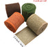 Burlap Wired Ribbon Rolls, Wrapping Burlap Ribbon Natural Orange Brown Olive Green Jute, for Christmas Crafts Decoration Wedding Floral Bows Trims...
