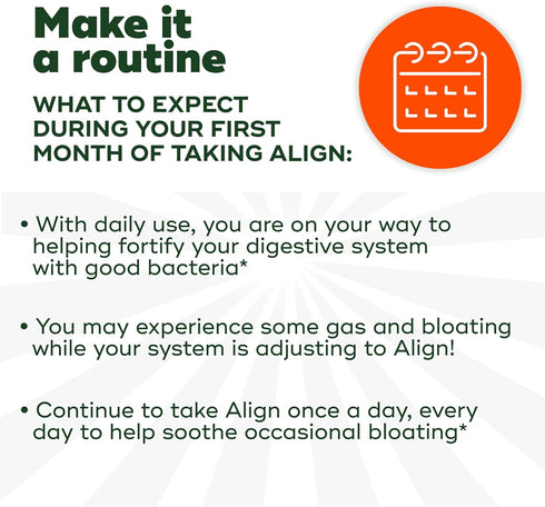 Align Probiotic, Bloating Relief + Food Digestion, Probiotics for Women and Men, Probiotic Helps Soothe Occasional Bloating*, With Vitamin B12 to ...