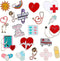 20 Pieces Nurse Enamel Pins Cute Brooch Pins Inspirational Cartoon Lapel Pins Badges Doctor Enamel Pin with Storage Bag for Nurses' Day Christmas ...