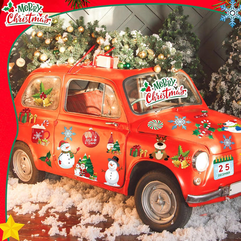 30 Christmas Theme Fridge Sticker Christmas Refrigerator Magnet Santa Claus Snowman Dwarf Snowflake Candy Fridge Magnet Stickers Decorations Xmas ...