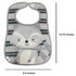 Neat Solutions 2 Pack Water Resistant Toddler Bib Set - Bear & Raccoon, Multi...