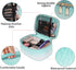 KTMOUW Makeup Bag 3 Pcs Waterproof Cosmetic Bag Set Portable Travel Cosmetic Bag Multifunction Organizer Storage Bag Weave Toiletry Bag for Women,...