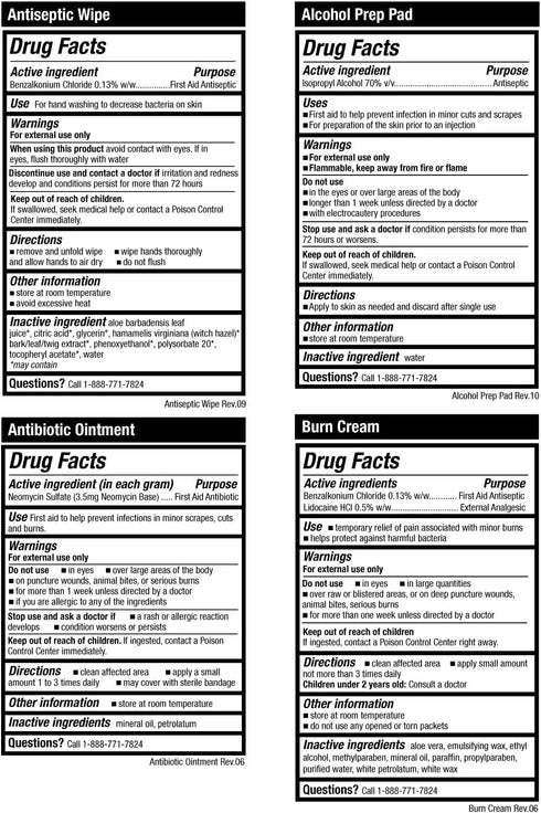 Be Smart Get Prepared OSHA/ANSI First Aid Kit - 10 Person, 100 Pieces - Designed for Home, Business, School, Industrial, and Restaurants - Compact...