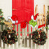 Christmas Decorations Outdoor Fence Peeker - Funny Christmas Fence Yard Signs with Thief Stole Head Arm Bag and Dog for Holiday Xmas Garden Courty...