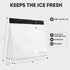 BERLINZO Reusable Ice Storage Bag - Freezer Safe Leak Proof Silicone and Plastic-Free Lunch Bag for Ice and Food Storage - BPA-Free - 2 Pack...