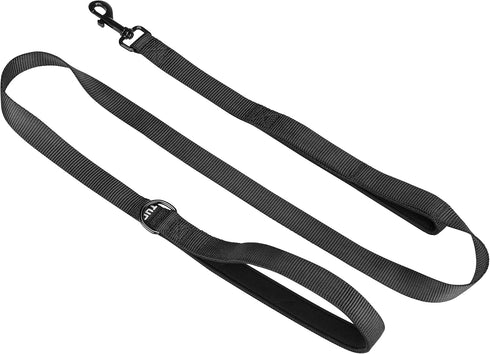 TUG 5 FT Heavy Duty Dog Leash with Padded Traffic Handle | for Large & Medium Breed Dogs (Black)...