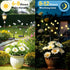 Solar Garden Outdoor Lights - 2 Pack 16LED Solar Powered Firefly Lights Waterproof Swaying Garden Fairy Bulbs for Yard Patio Path Pathway Landscap...