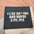 Men I Like Gaming and Maybe 3 People Mouse Pad Funny Video Gamer Gift Cool Gaming Mouse Mat 9.5 inch - Gift for Teen Boys Game Mousepad...