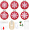 6 Sets Winter Embroidery Kit for Beginners Snowflakes Christmas Cross DIY Needlepoint Kit with Patterns, Instructions, Embroidery Hoops, Threads, ...