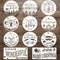 Christmas Stencils for Painting on Wood Shirts Holiday Cookie, 11Pcs 12 inch Reusable Christmas Paint Stencil for Door Hanger Merry Christmas Temp...