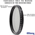 46mm ND Filter Ultimaxx 46mm ND2-ND400 Fader Variable Neutral Density Adjustable Lens Filter Dynamic ND Filter Optical Glass...