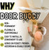 Door Buddy Baby & Cat Door Latch - Grey. Adjustable Strap Keeps Kids Out of Cat Areas. Simple Child Safety Lock for Doors. The Easier Baby Gate an...