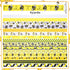 Jutom 15 Rolls 60 Yards Bee Ribbon Bee Flowers Bee Gnome Grosgrain Stripes Dots Yellow Wreath Ribbon Spring Easter Decorations for Sewing DIY Craf...