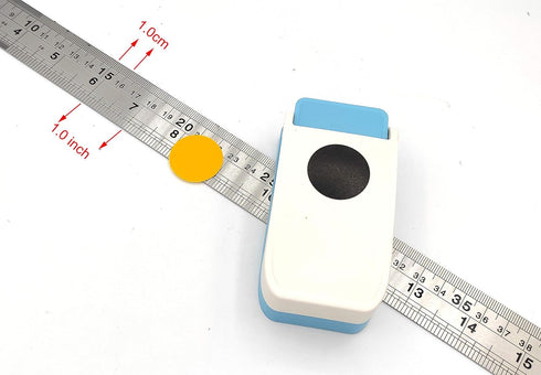 Handmade Scrapbooking One Inch 25mm Size Craft Lever Punch Embossing Puncher Mini Fancy Punch (Round)...