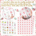 Shappy 35 Pieces Tea Party Bingo Game 24 Players Floral Tea Party Bingo Cards Garden Tea Party Games for Kids Family School Classroom Activities B...