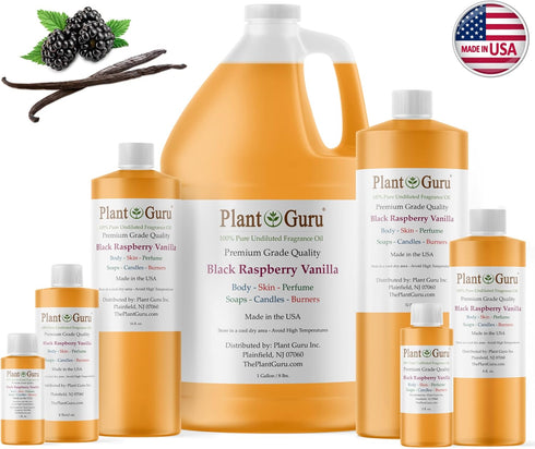 Black Raspberry Vanilla Fragrance Oil 4 fl. oz. Scented Oil for DIY Soap Making, Candles, Bath Bombs, Body Butters. Used in Aromatherapy Diffusers...