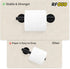 Matte Black Toilet Paper Holder,Black Toilet Paper Holder Wall Mount for SUS 304 Stainless Steel, Double Post Pivoting Toilet Paper Roll Holder,To...