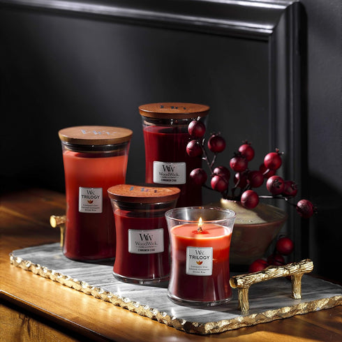 WoodWick Medium Hourglass Scented Candle | Cinnamon Chai | with Crackling Wick | Burn Time: Up to 60 Hours...