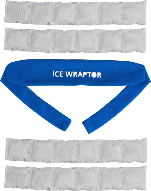 Ice Wraptor Bandana + 4 Inserts: Keep Neck, Head, and Joints Cool- Portable Ice Therapy for Pain Relief, Adjustable Fit, Lightweight & Comfortable...