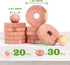 Cedar Blocks for Clothes Storage 50 Pack, 30 Cedar Rings & 20 Cedar Balls 100% Natural Aromatic Cedar Accessories for Closets & Drawers (50Pack-Ri...